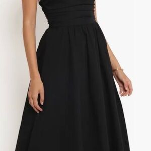 Petal & Pup Marias strapless cotton midi dress size large .